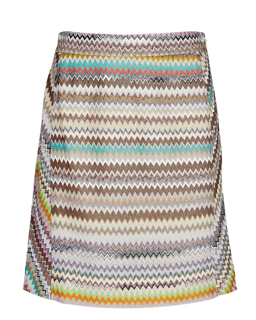Missoni Metallic Chevron Knit Mini Skirt - 42